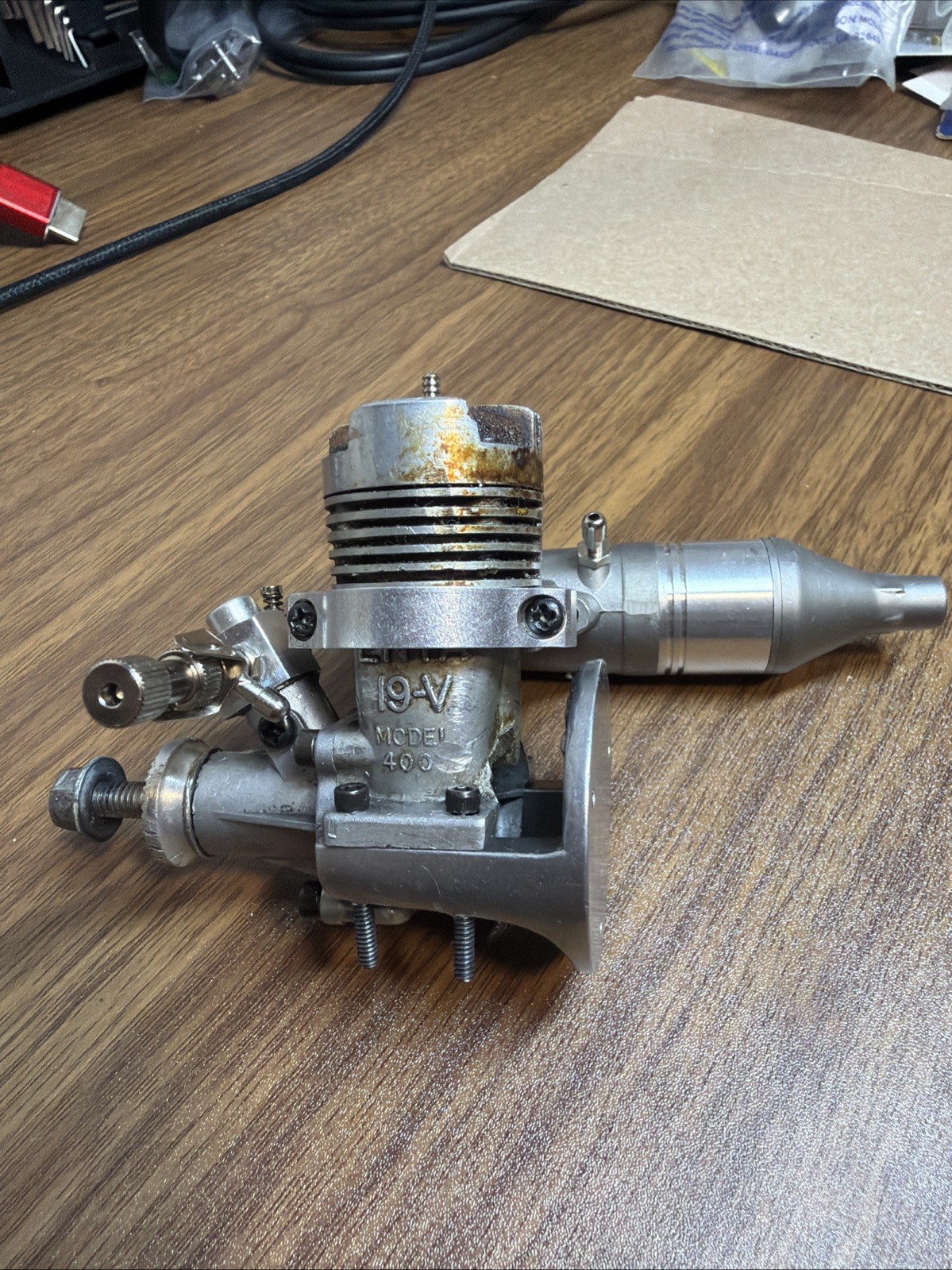 Vintage ENYA 19-V RC Nitro Model 400 Airplane Engine