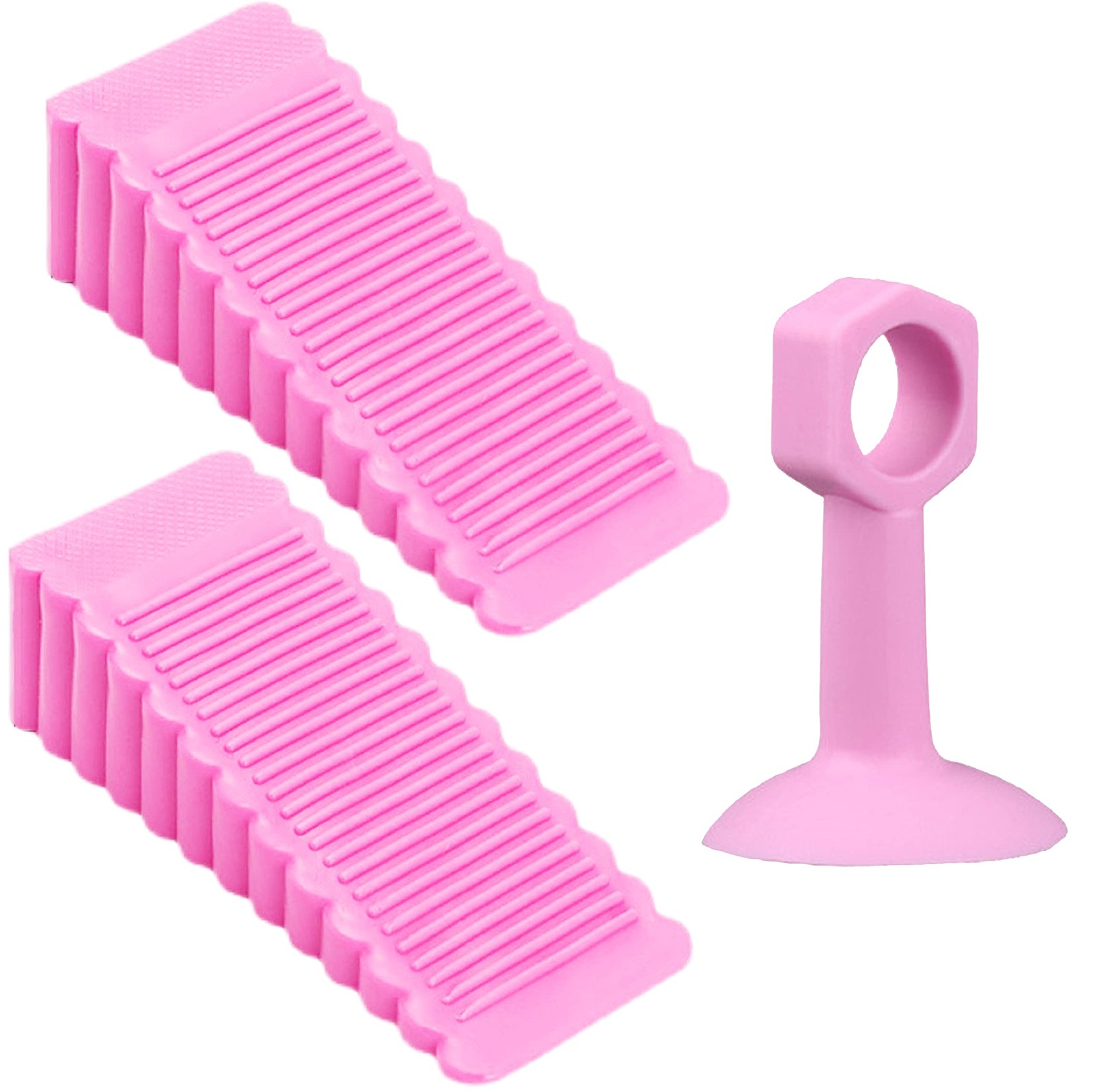 Laptop/Computer Keyboard Stands, Riser,Door Stopper,[2 Pack] Pink