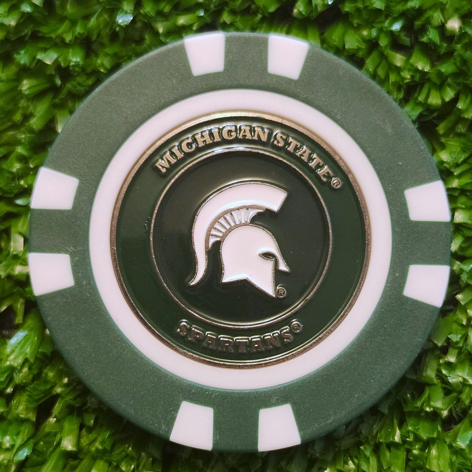 Michigan State Spartans Golf Ball Marker Magnetic Poker Chip New