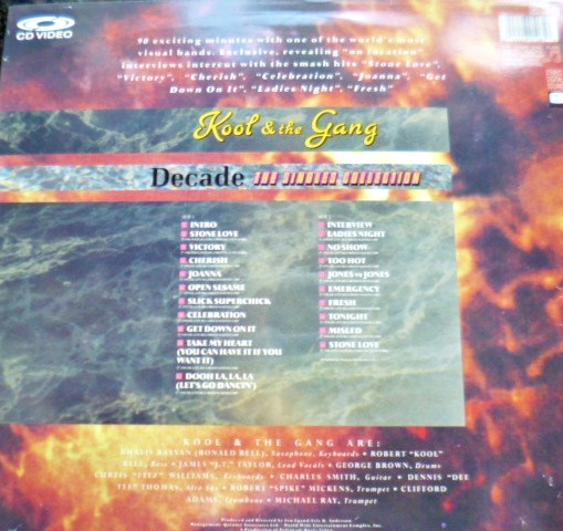 Kool & the Gang GOLDDISC (LaserDisc) PAL