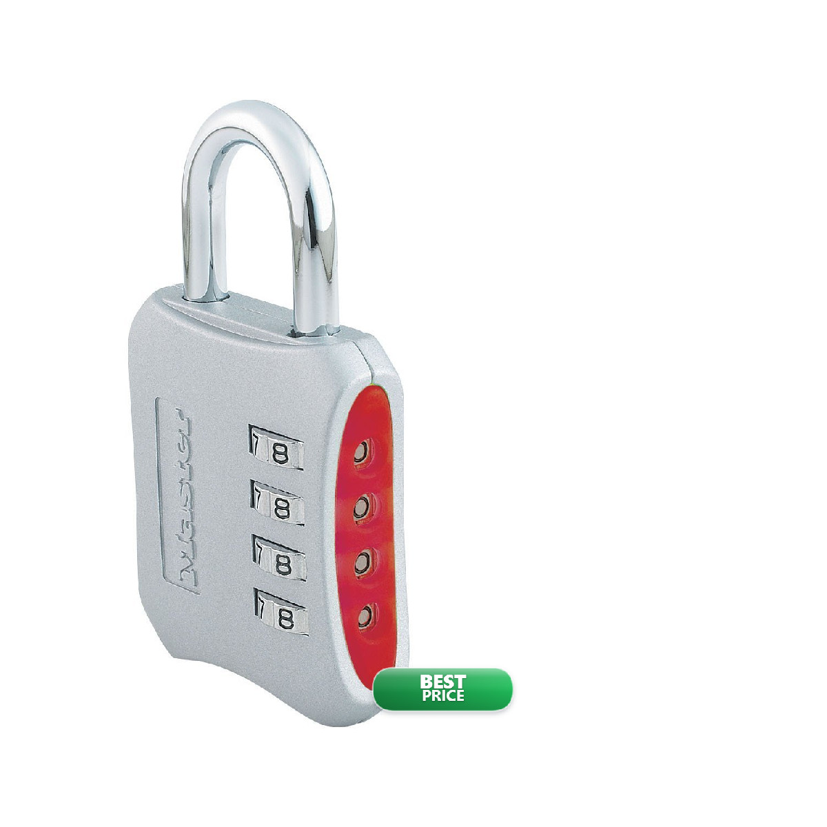 Master Lock 653D Set-Your-Own-Combination 2-Inch Padlock 4-Pack Color May Vary