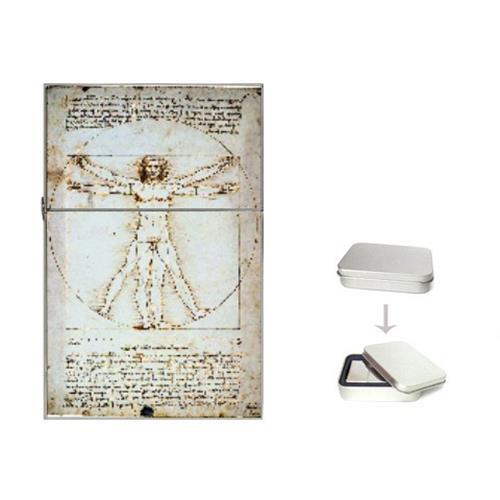 Vitruvian Man by Da Vinci Flip top lighter NEW!!