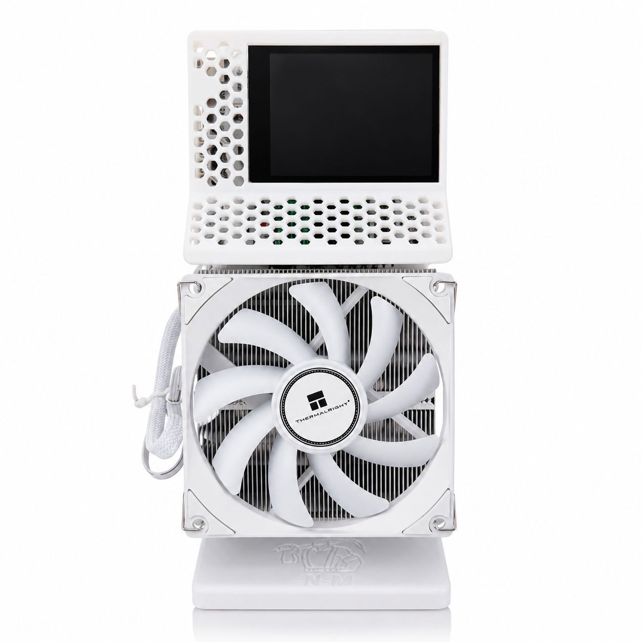 NMQAxe++ - 4-Chip White Bitcoin Miner 4.8 TH/s • Up To 6TH/s