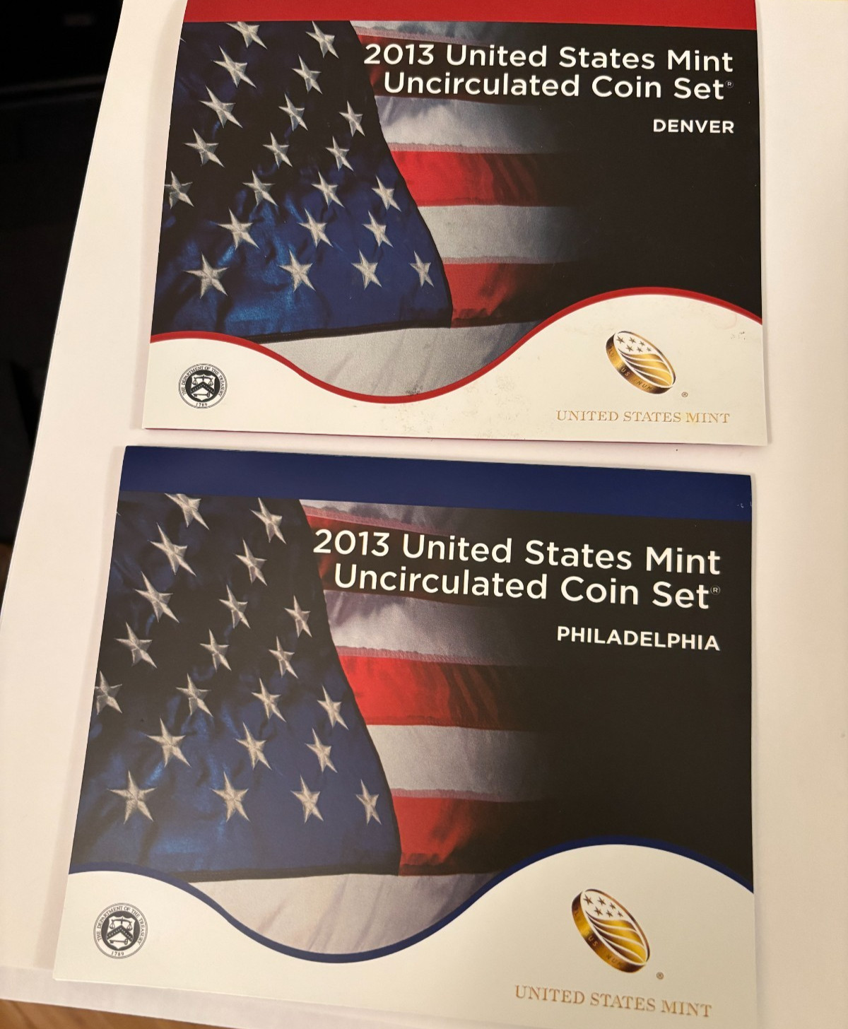 2013 U.S. Mint Set ~ 28 Coins ~ P & D Uncirculated Government Packaging OGP Nice