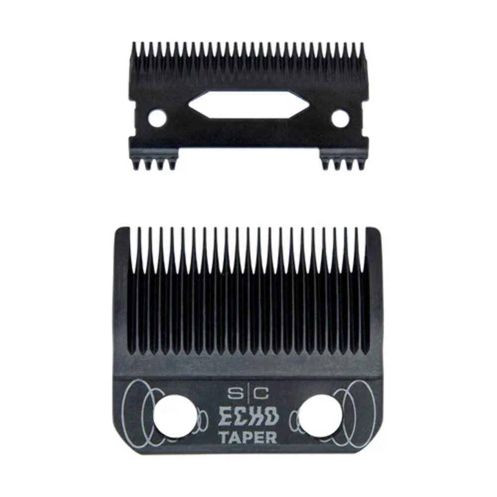 StyleCraft Fixed DLC ECHO Taper Blade & DLC Echo Deep Cutter – Black (SC553B)