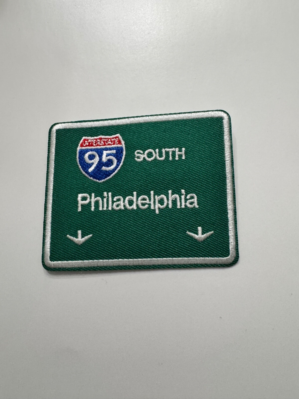 Philadelphia south 95 embroidered iron on patch, philly sports