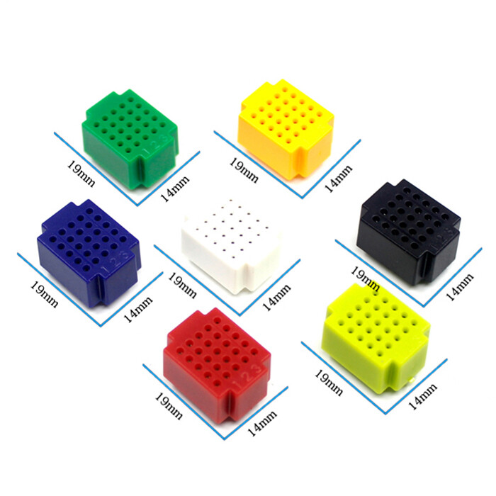 7pcs Mini 25 Points Breadboard Solderless Prototype Tie-point For Arduino