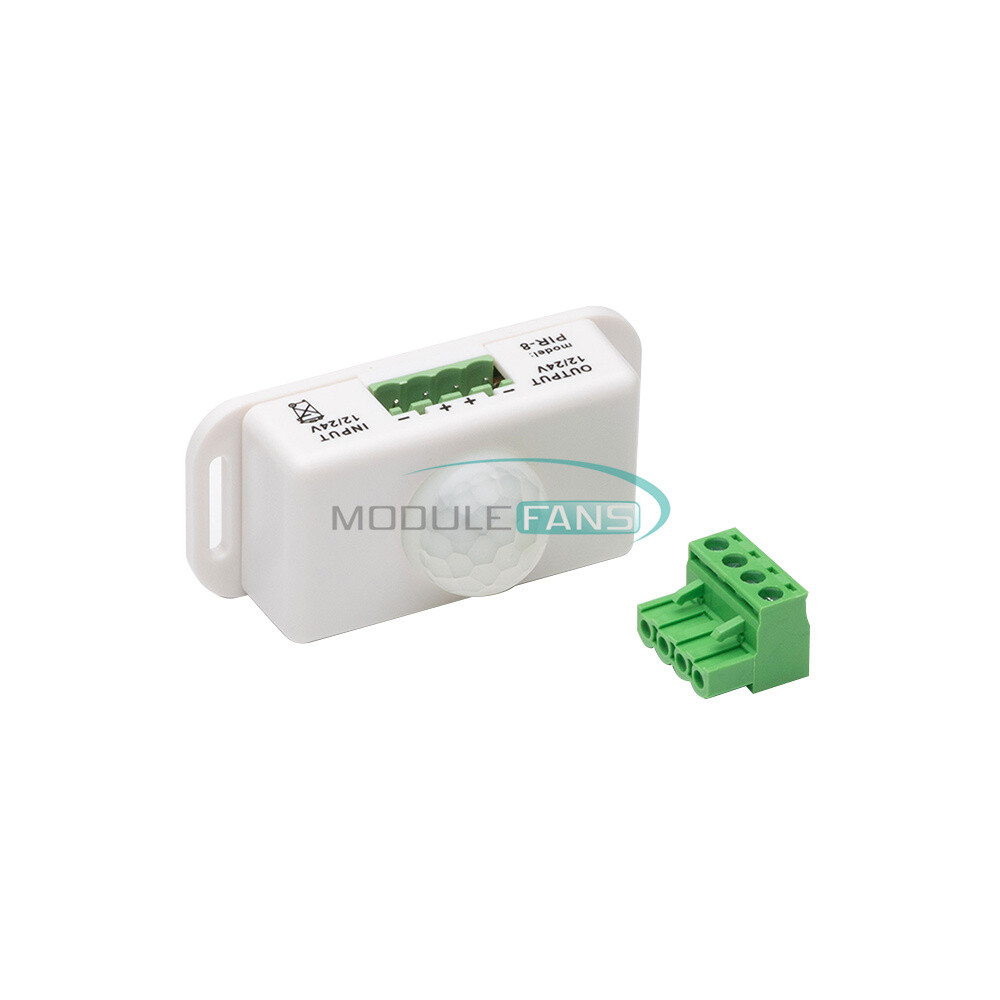 DC 12V-24V 8A/6A Automatic Adjustable Infrared PIR Motion Sensor Switch Module