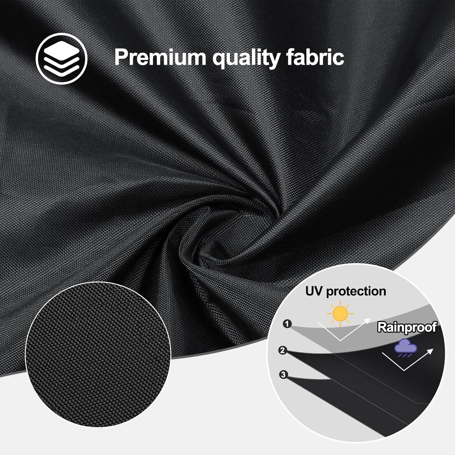 Heavy Duty Black Mobility Scooter Cover