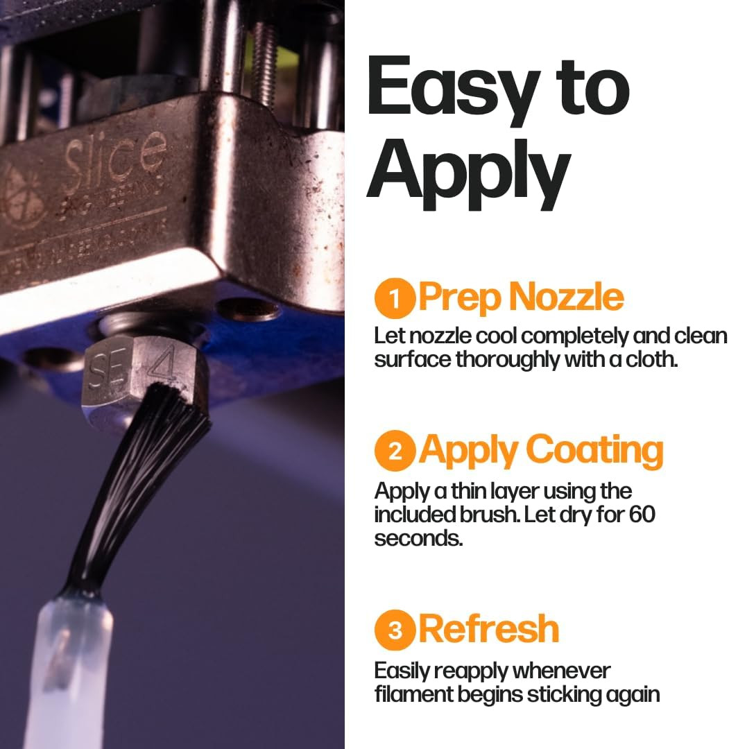 Slice Engineering Nozzle Anti-Stick Coating Keep Your Nozzle Clean & Clog Free