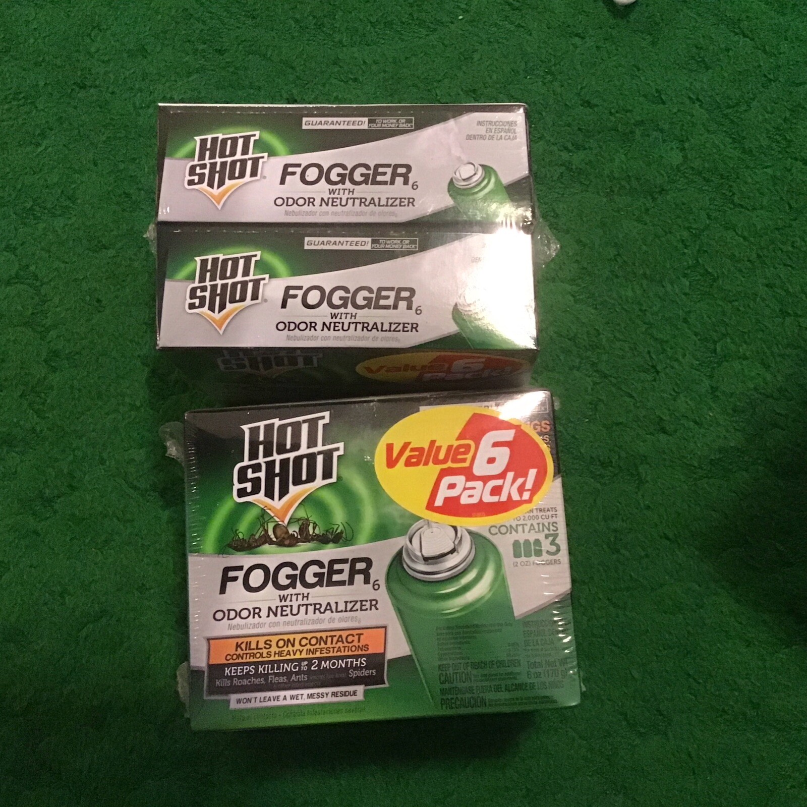 12ct Hot Shot Fogger Insecticide with Odor Bug Insect Fogger Spray 12 Foggers