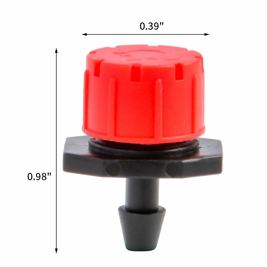 100Pc Adjustable Emitter Dripper Micro Drip Irrigation Sprinkler Watering System
