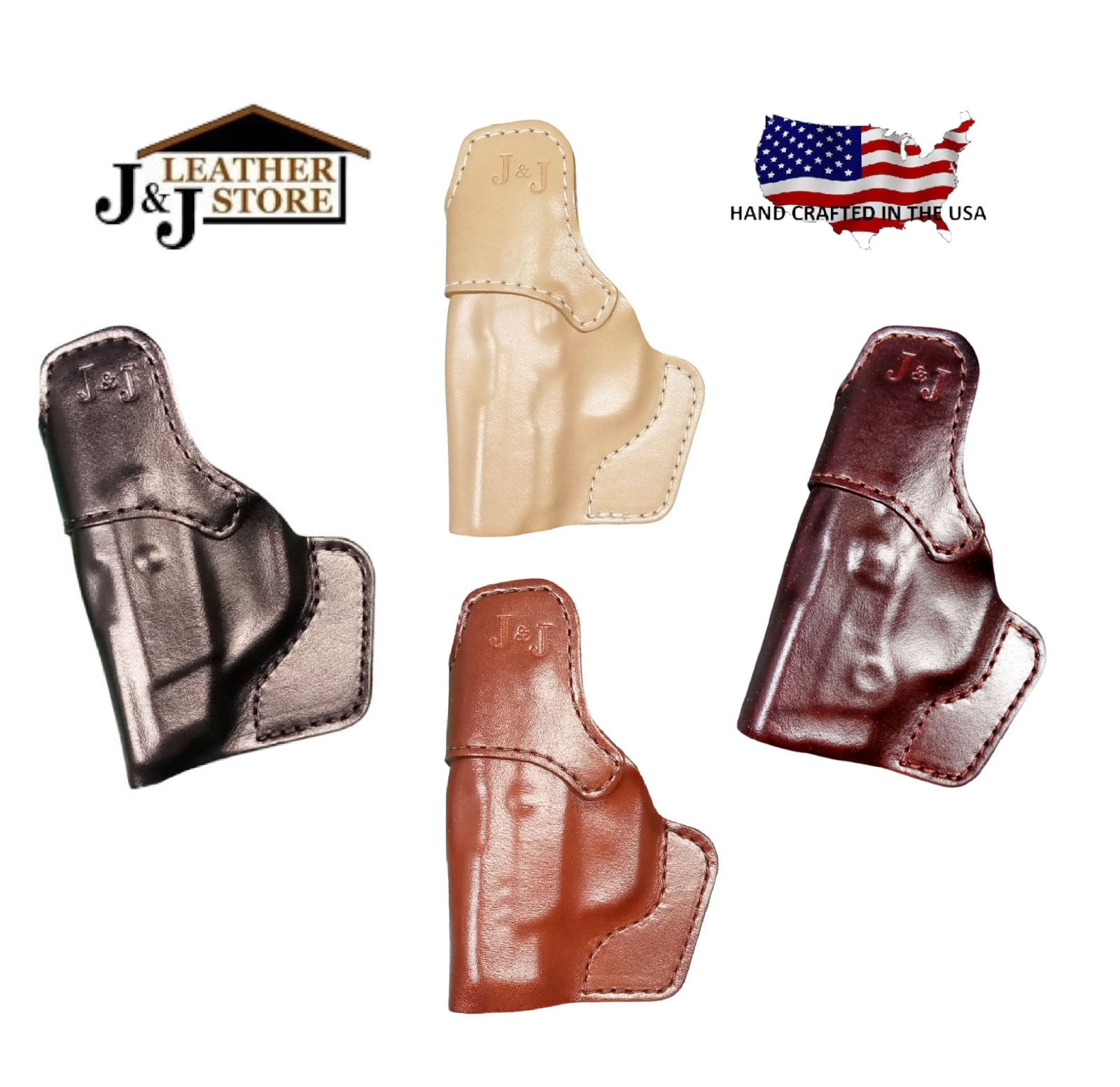 J&J SIG P365 W/ STREAMLIGHT TLR-6 MICRO-COMPACT IWB FORMED LEATHER HOLSTER