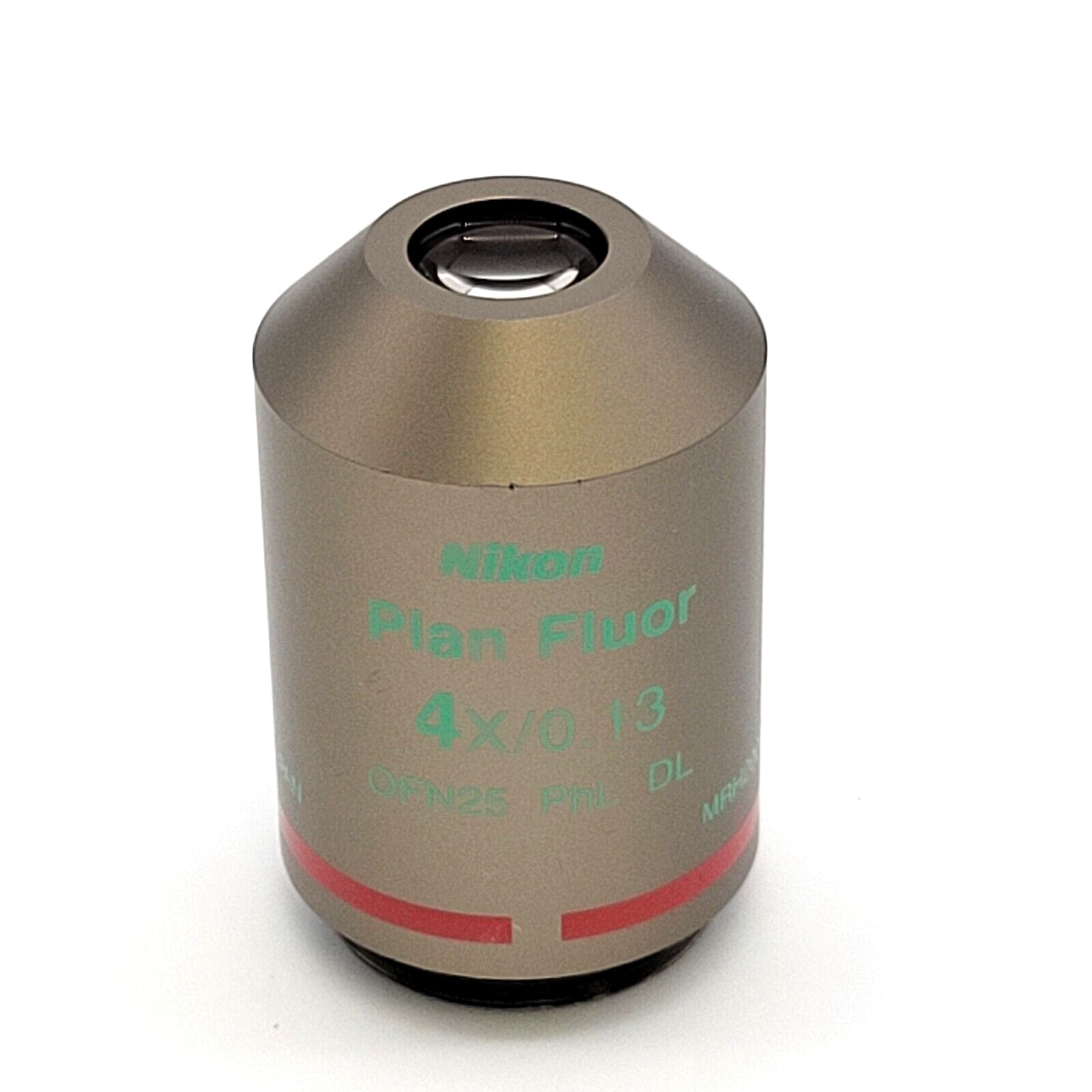 Nikon Microscope Objective CFI Plan Fluor 4x NA 0.13 PhL Phase Contrast