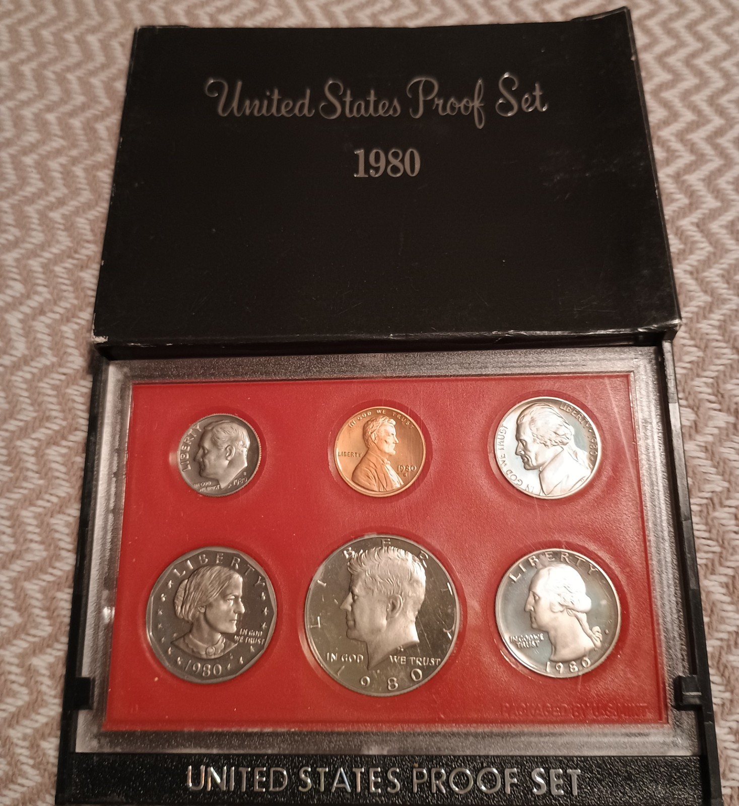 1980 S PROOF Set in Original Box US Mint (6 Coin Set)