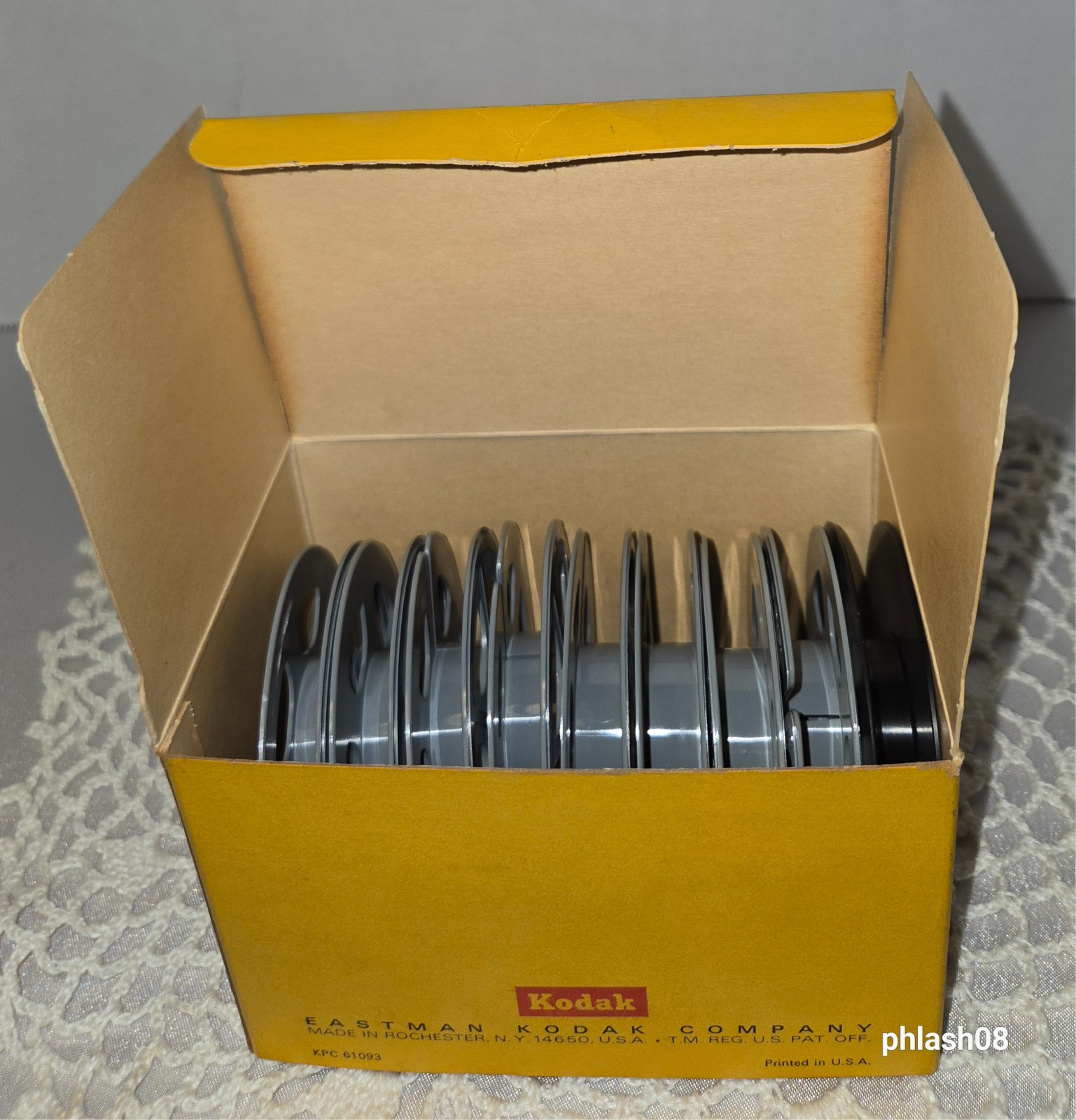 Super 8, 50Ft Empty Movie Reels in Original Kodak Box NOS 9 Reels total (B1 LCC)