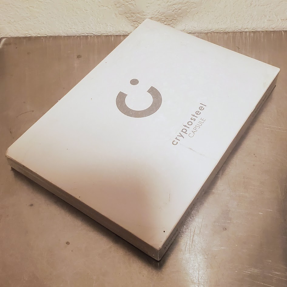 Cryptosteel Capsule, The Mother of all Backups