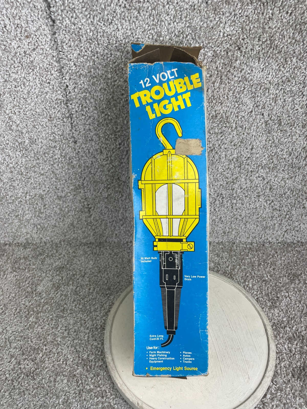 Vintage 12-Volt Trouble Light Hook Hands Free Positioning Tested/Works