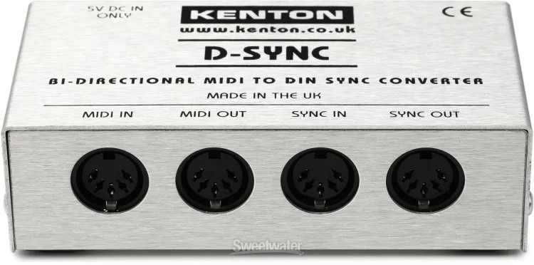 Kenton D-Sync Bi-directional MIDI to DIN Sync Converter