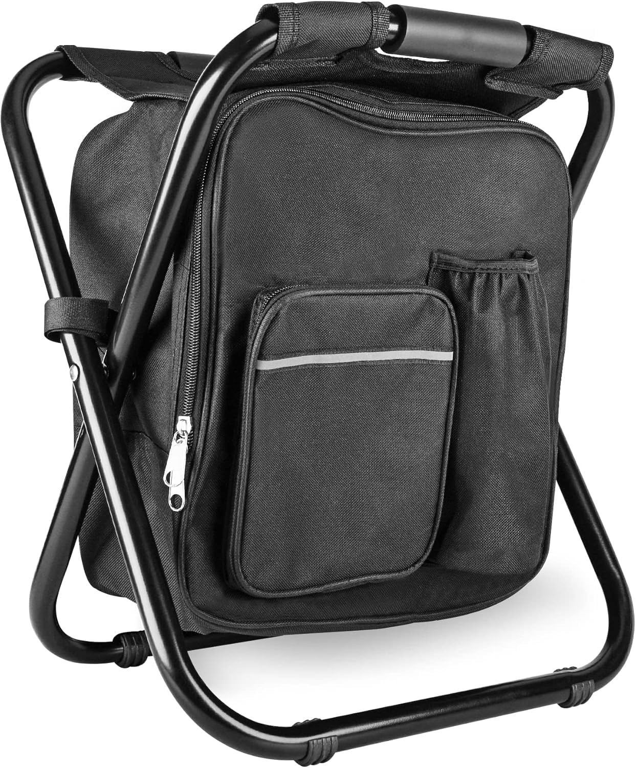 Kikerike Backpack Stool Cooler Chair Heavy Duty 300 LBS Max Load Portable Lightw