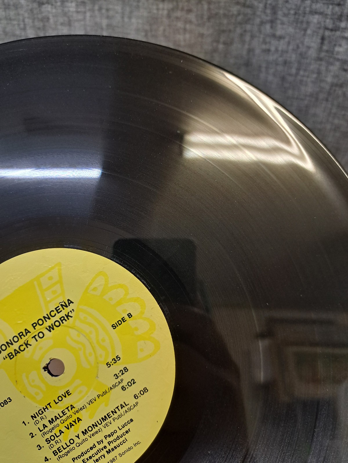 Sonora Poncena Back to Work Vinyl Record, JMIS 1083