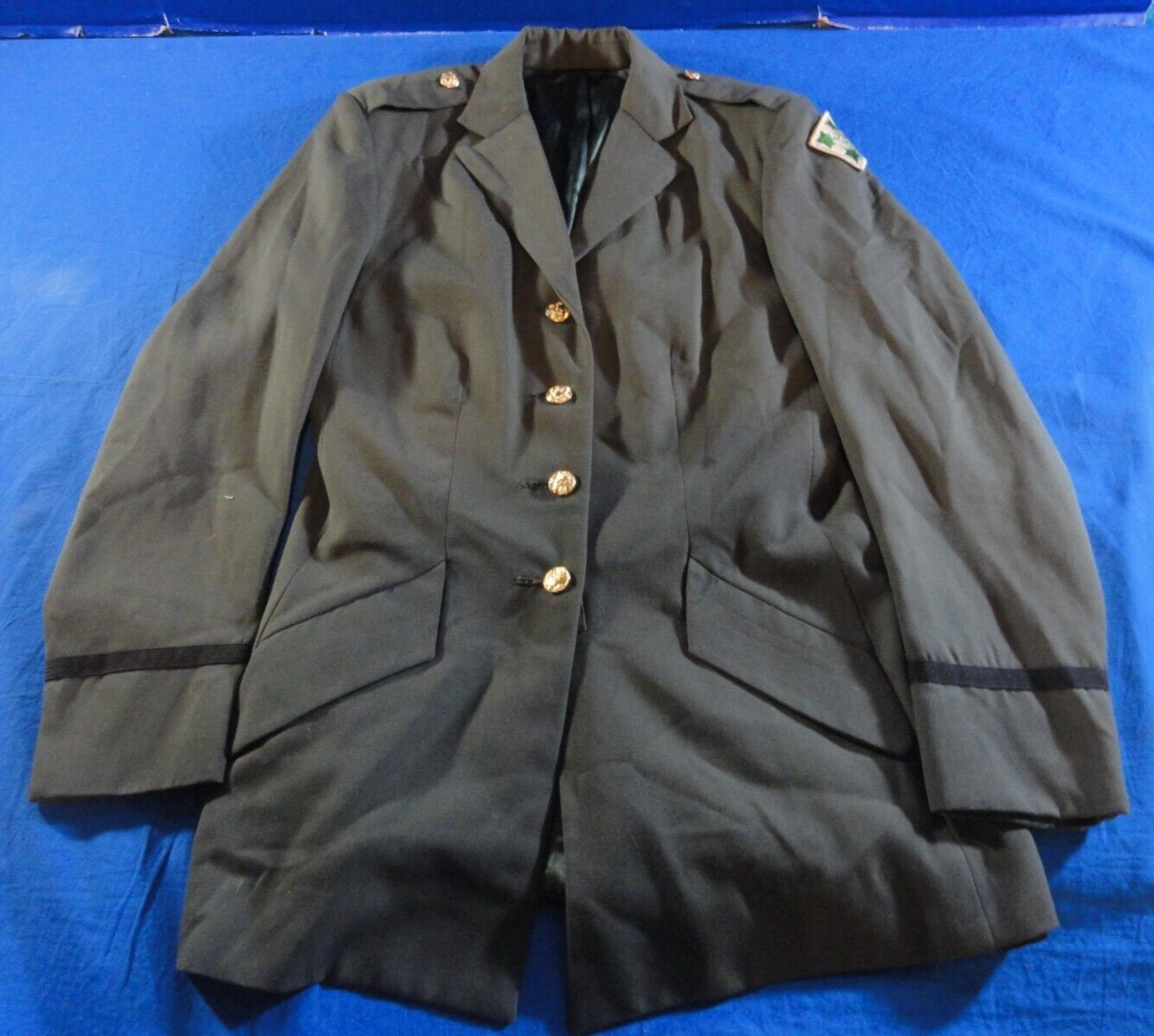 USGI US ARMY CLASS A WOMENS DRESS GREEN SERGE AG-489 COAT JACKET OFFICER 33X30