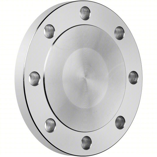 Blind Flange 6" Class 150 Raised Face A/SA182 F316/316L Stainless Steel, 8-Holes
