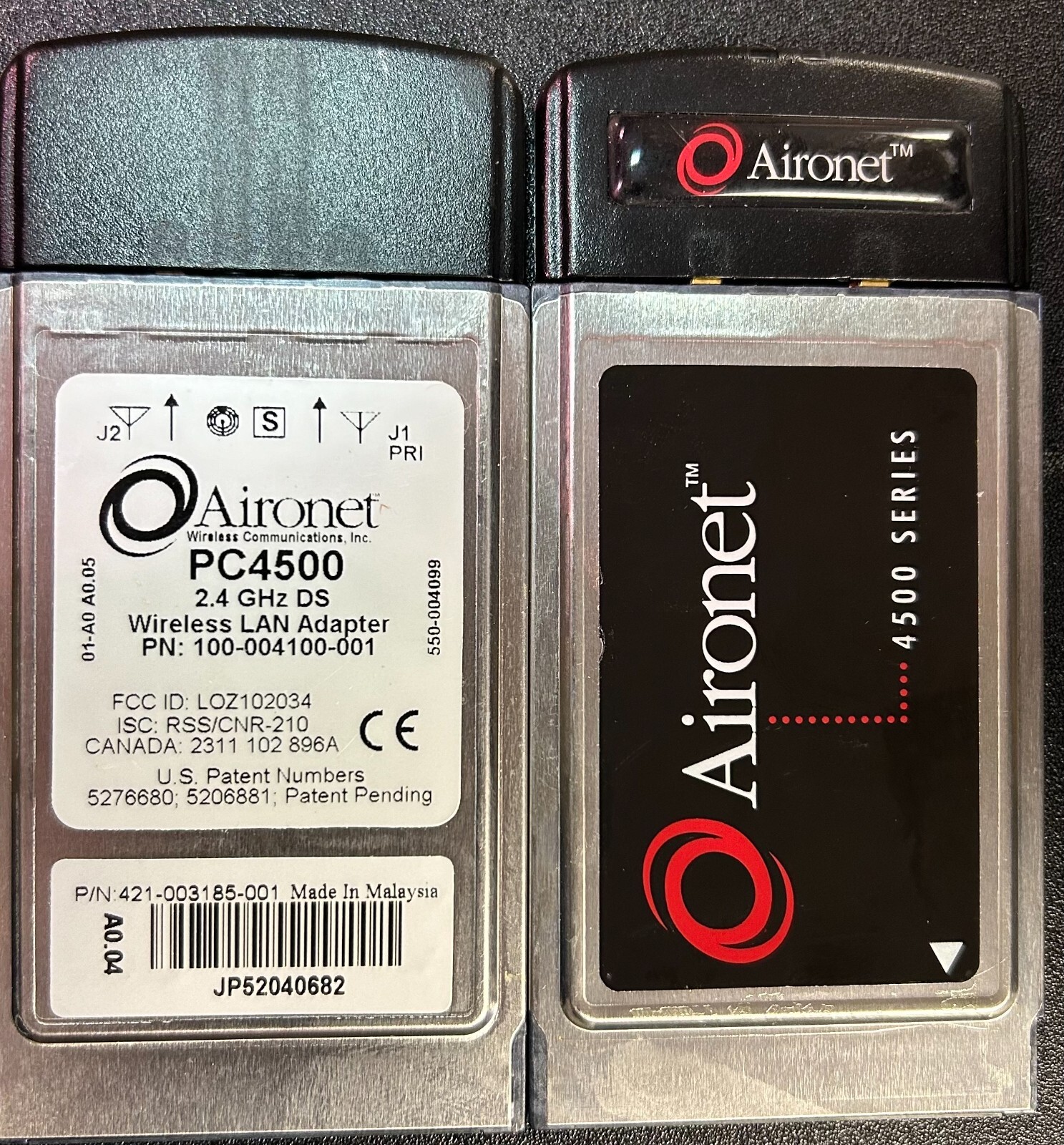 Aironet PC4500 2.4 GHz DS Wireless LAN Adapter PCMCIA Pulled From Service