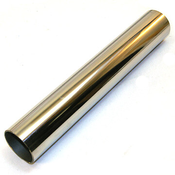 1.5" (38mm) Stainless steel extra thick pipe straight 1' (30.5cm) section