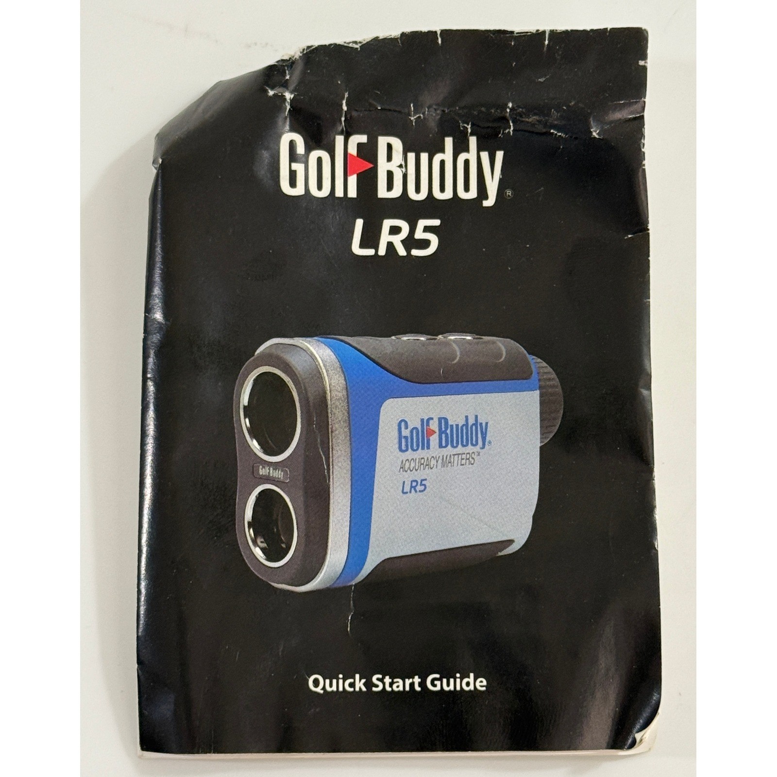 GolfBuddy LR5 Laser Rangefinder Blue Gray Golf Distance Meter Bundle