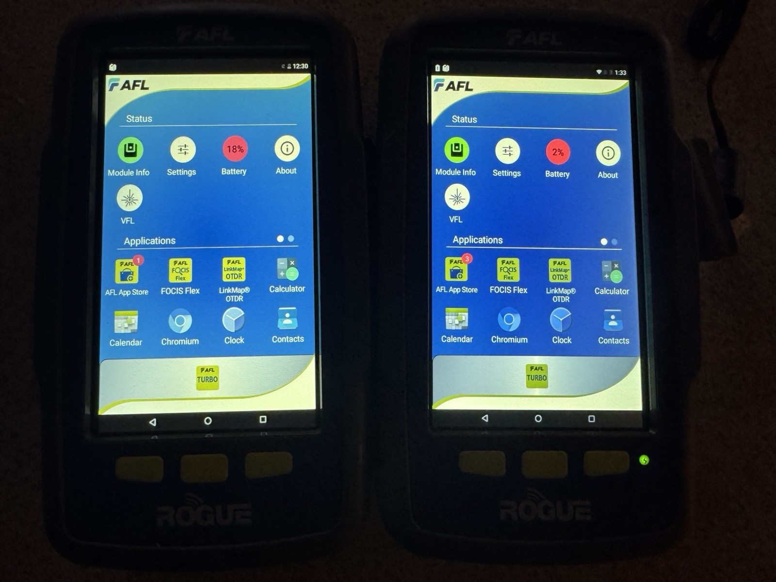 AFL Rogue iB1 Handheld OTDR Single-mode 1310/1550nm LC Fiber Tester