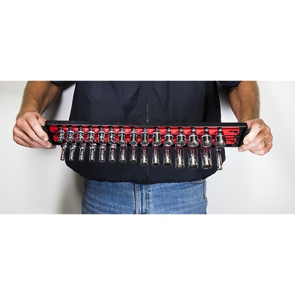 Ernst 8492 2 Rail Twist Lock Socket Boss 13", Red - 1/4"