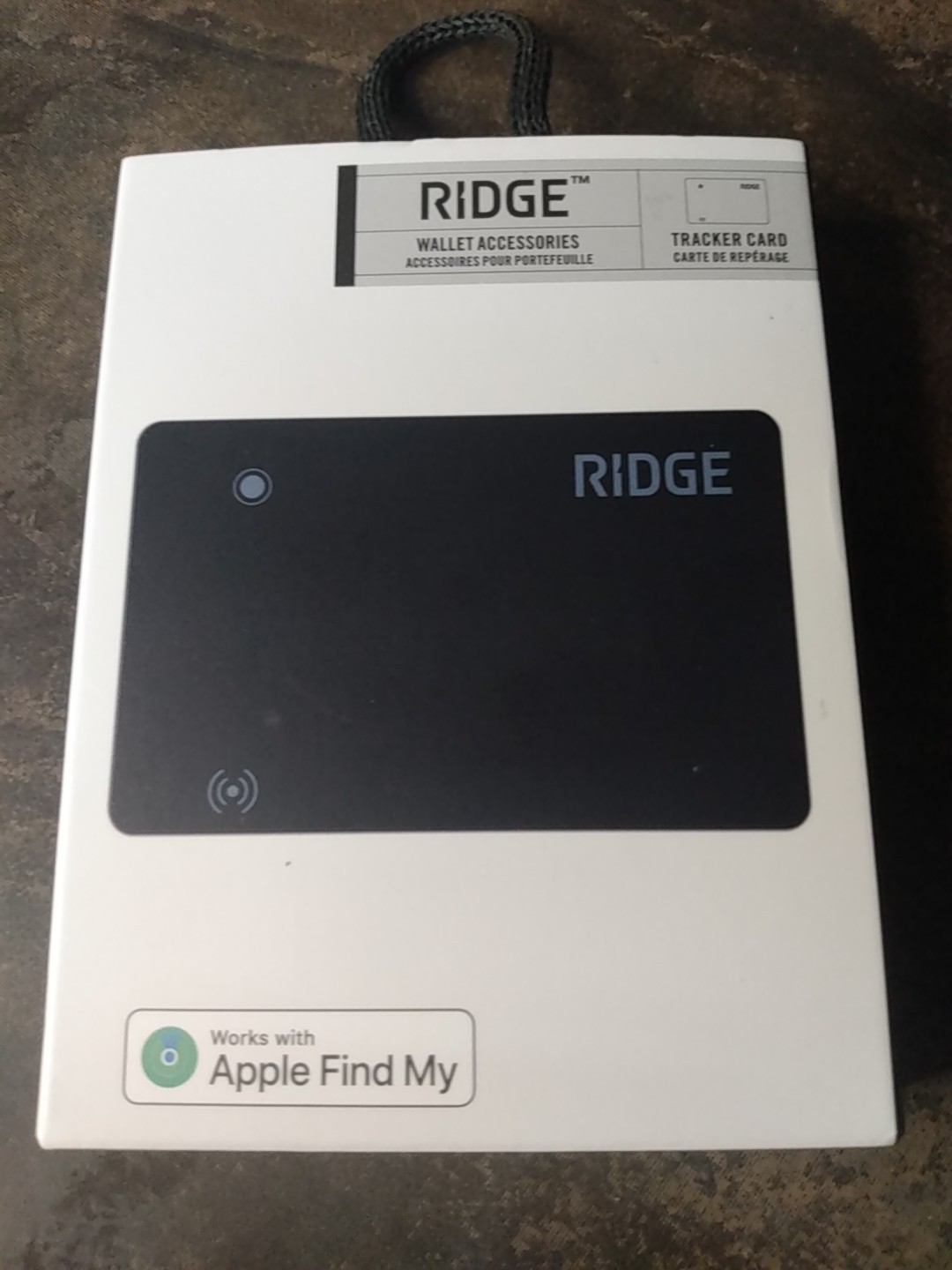 Ridge Tracker Card Wallet Accessory Tracker Card, Works with Apple Find My