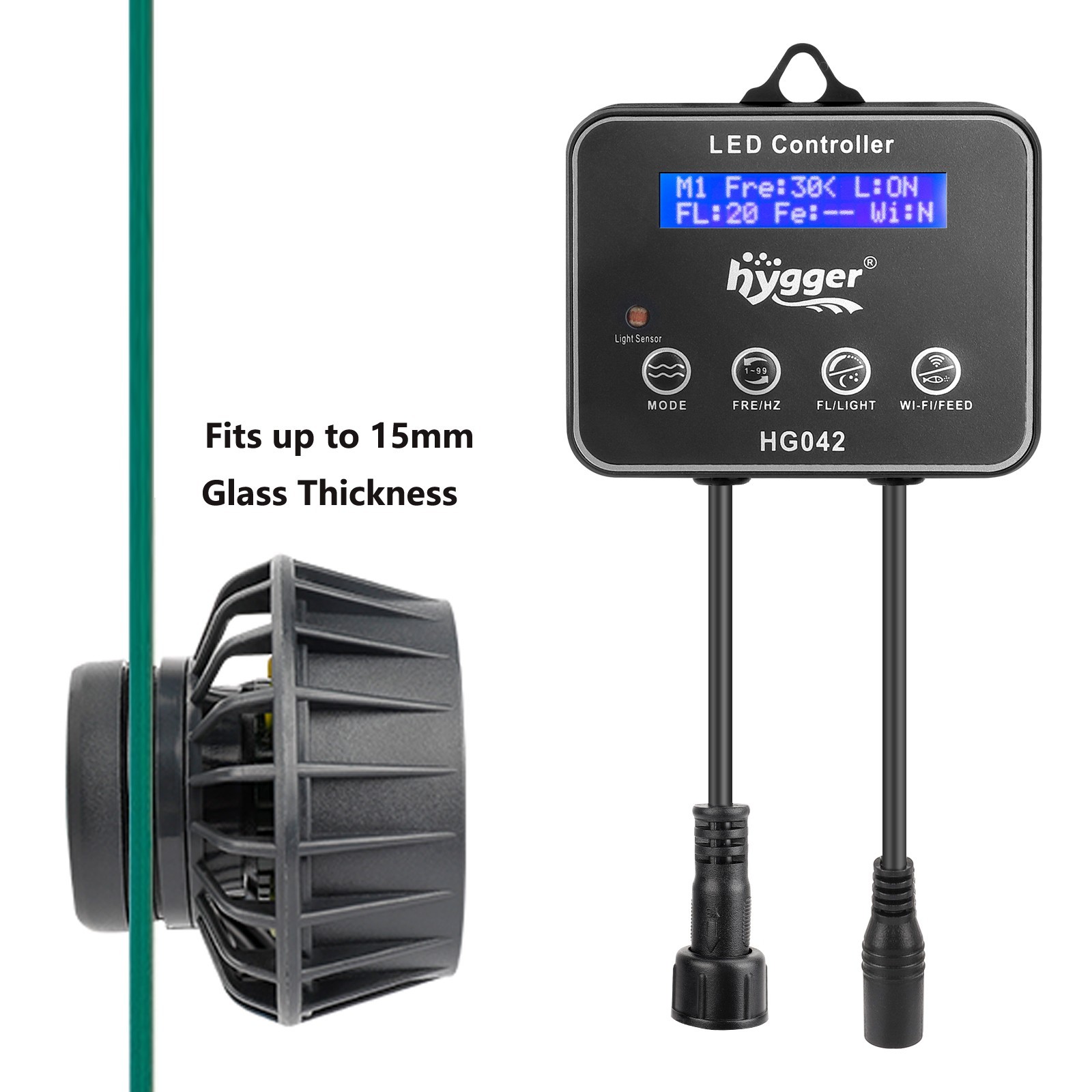 hygger Submersible Wave Maker DC Water Pump 6 Modes for 30-75 Gal Fish Tank