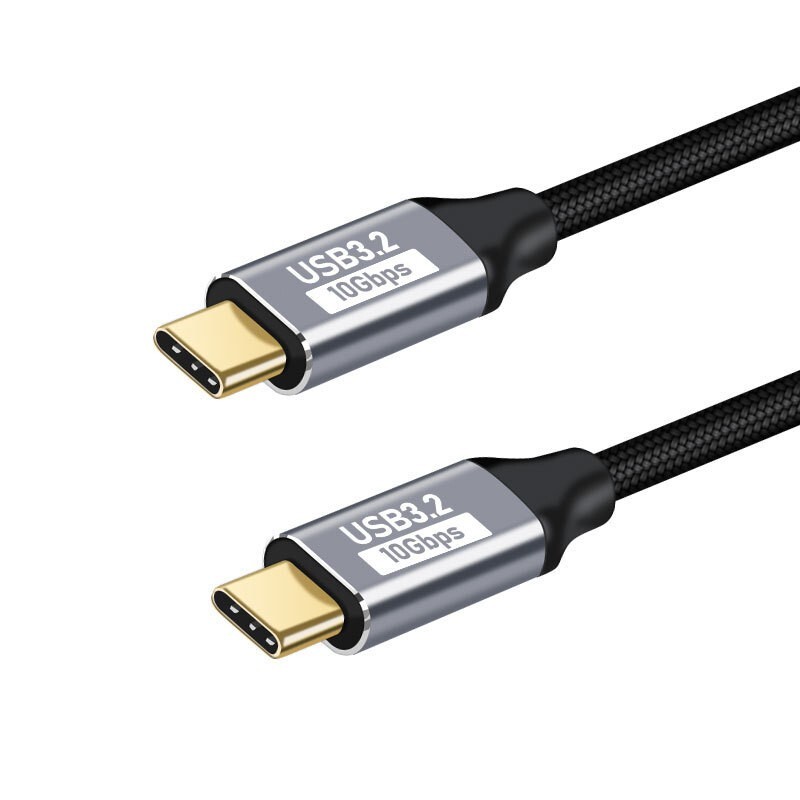 2PACK 1meter USB-C to USB-C 3.2 Gen2 Type-C Charger Data Cable PD 100W 5A 10Gbps