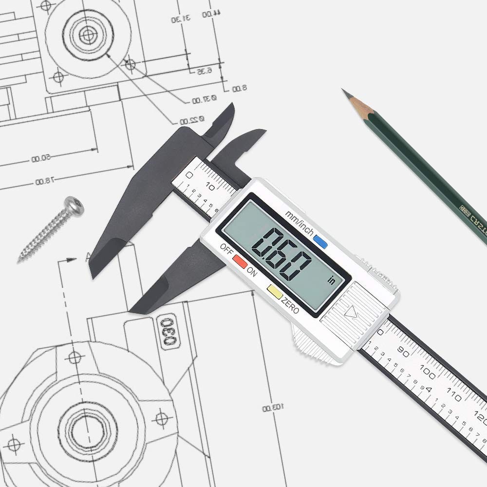 Electronic Vernier Caliper - Portable Measuring Tool with Smart Auto-Off Feature