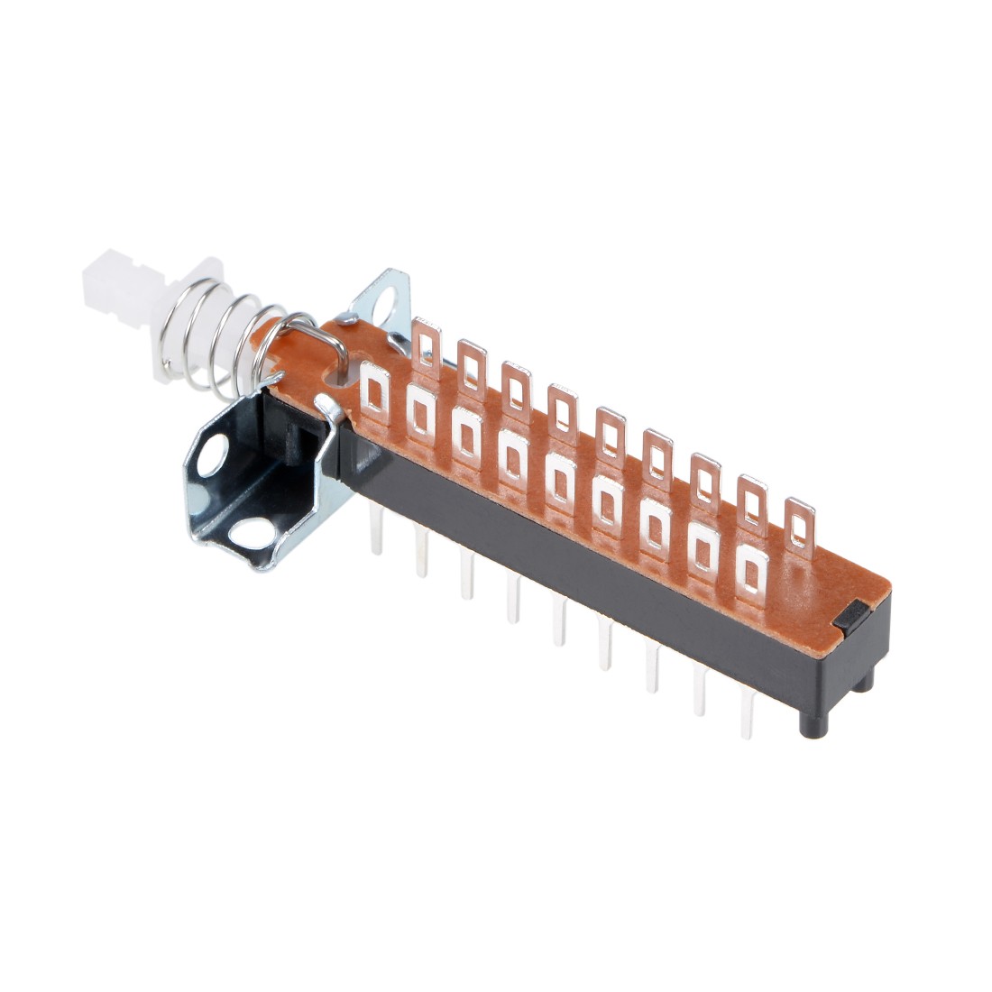 Self-Locking Push Button Switch 6PDT 6 Pole 18Pins 1 Position