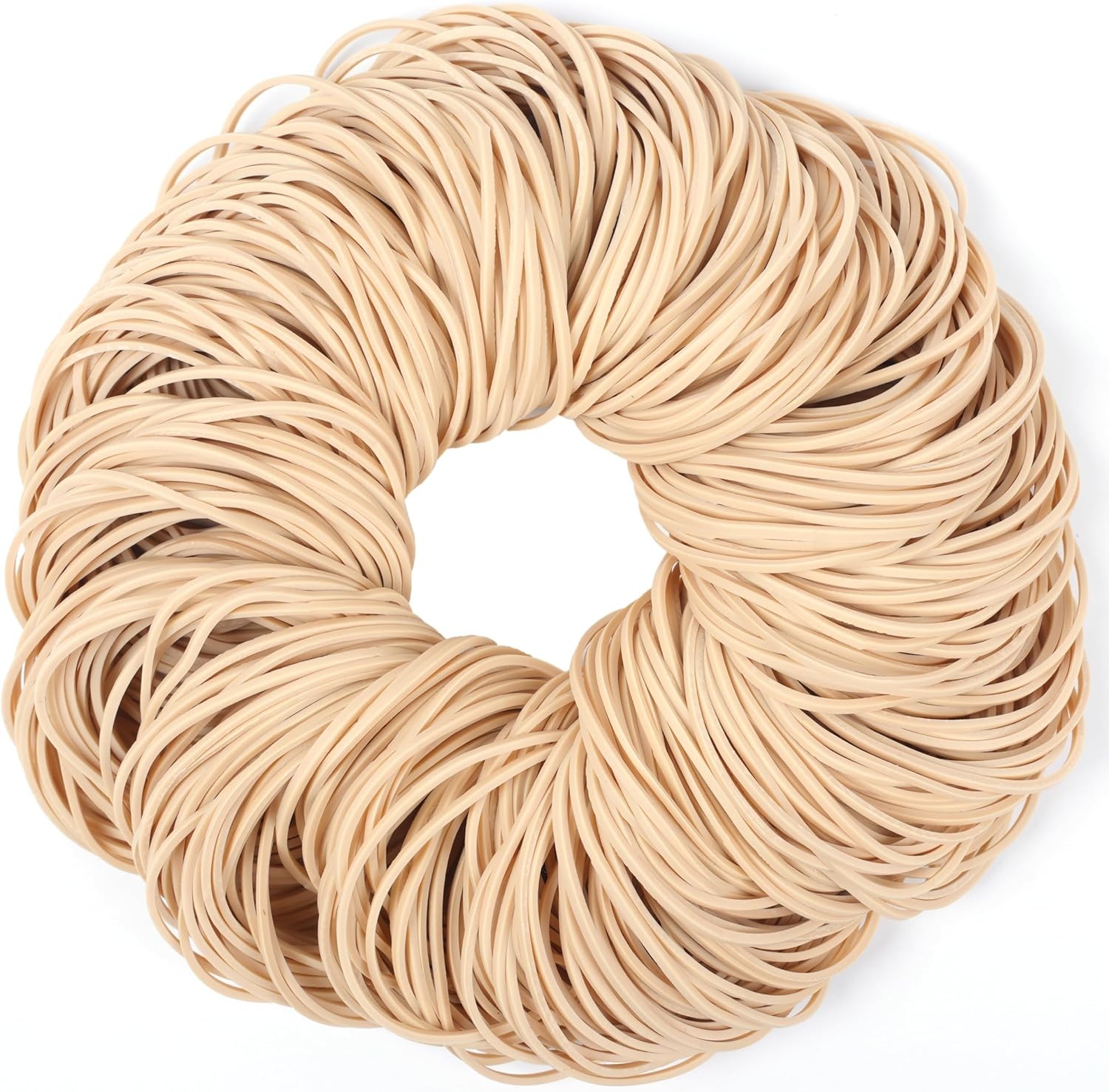 Rubber Bands Size#19 about 0.5lbs 500pcs Beige Elastic Light brown