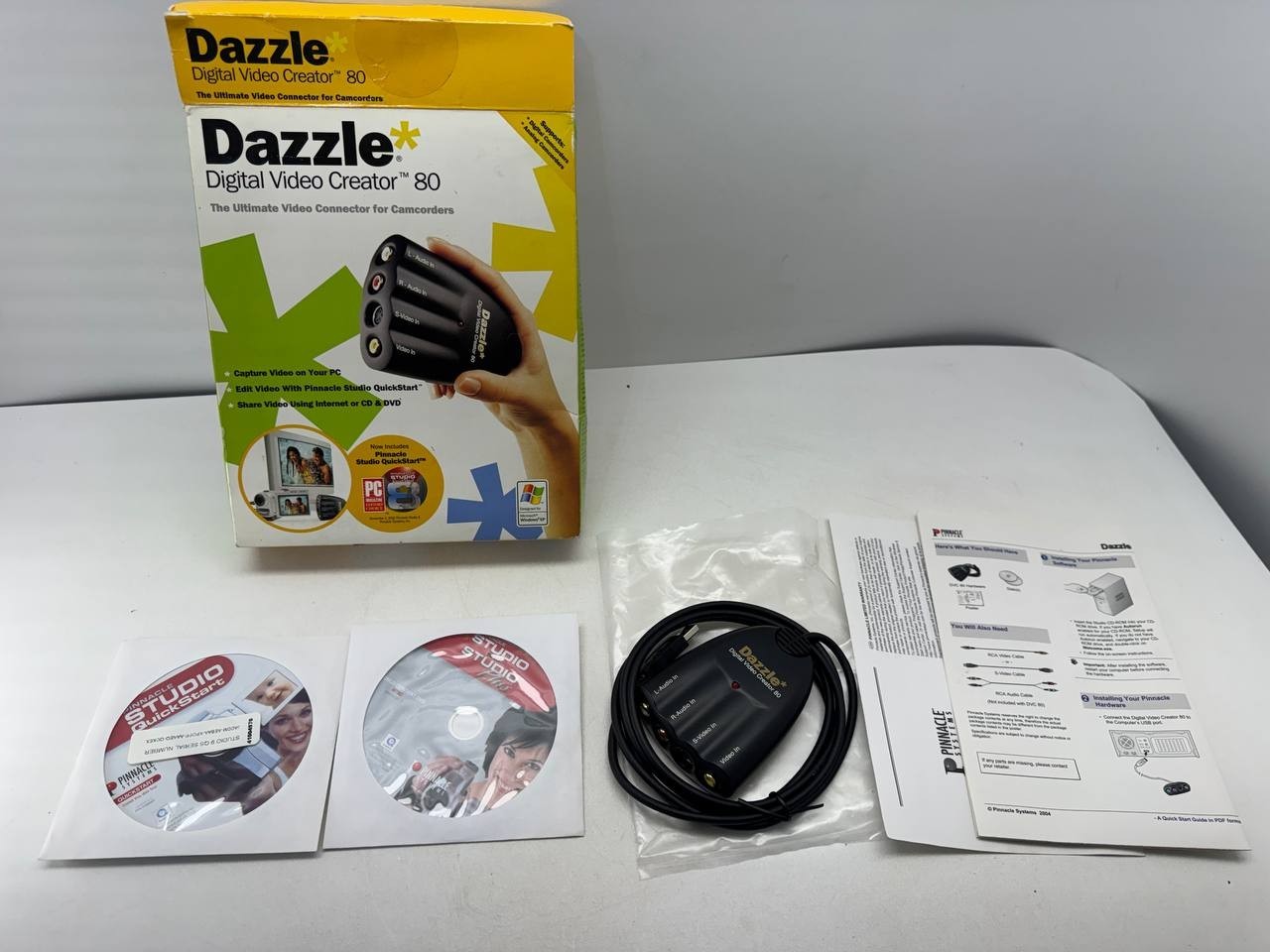 Pinnacle Dazzle Digital Video Creator 80 DVC-80 Capture Device CIB Boxed