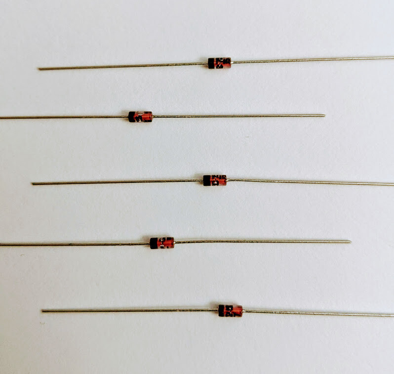 5 Pcs - 1/2Watt 0.5W - ZENER DIODE Diodes - 2V to 47V - PICK VALUE - Mr Circuit