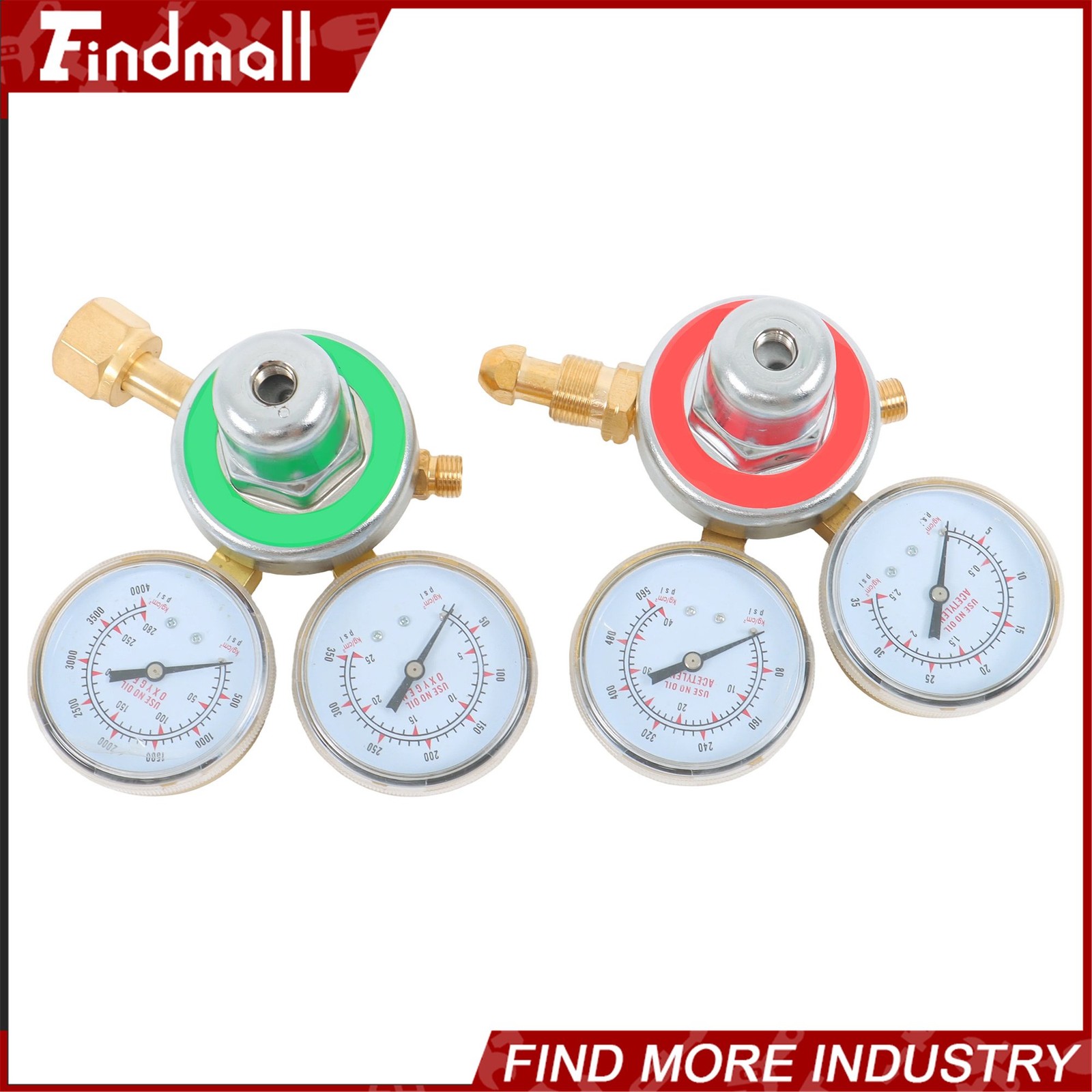 Acetylene Oxygen Gas Welding Regulator Pressure Gauge Fit Solid Brass Set