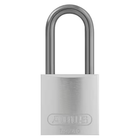 Abus 72 Hb/40-40 Ka Silver Lockout Padlock, Keyed Alike, Aluminum, Silver, 1