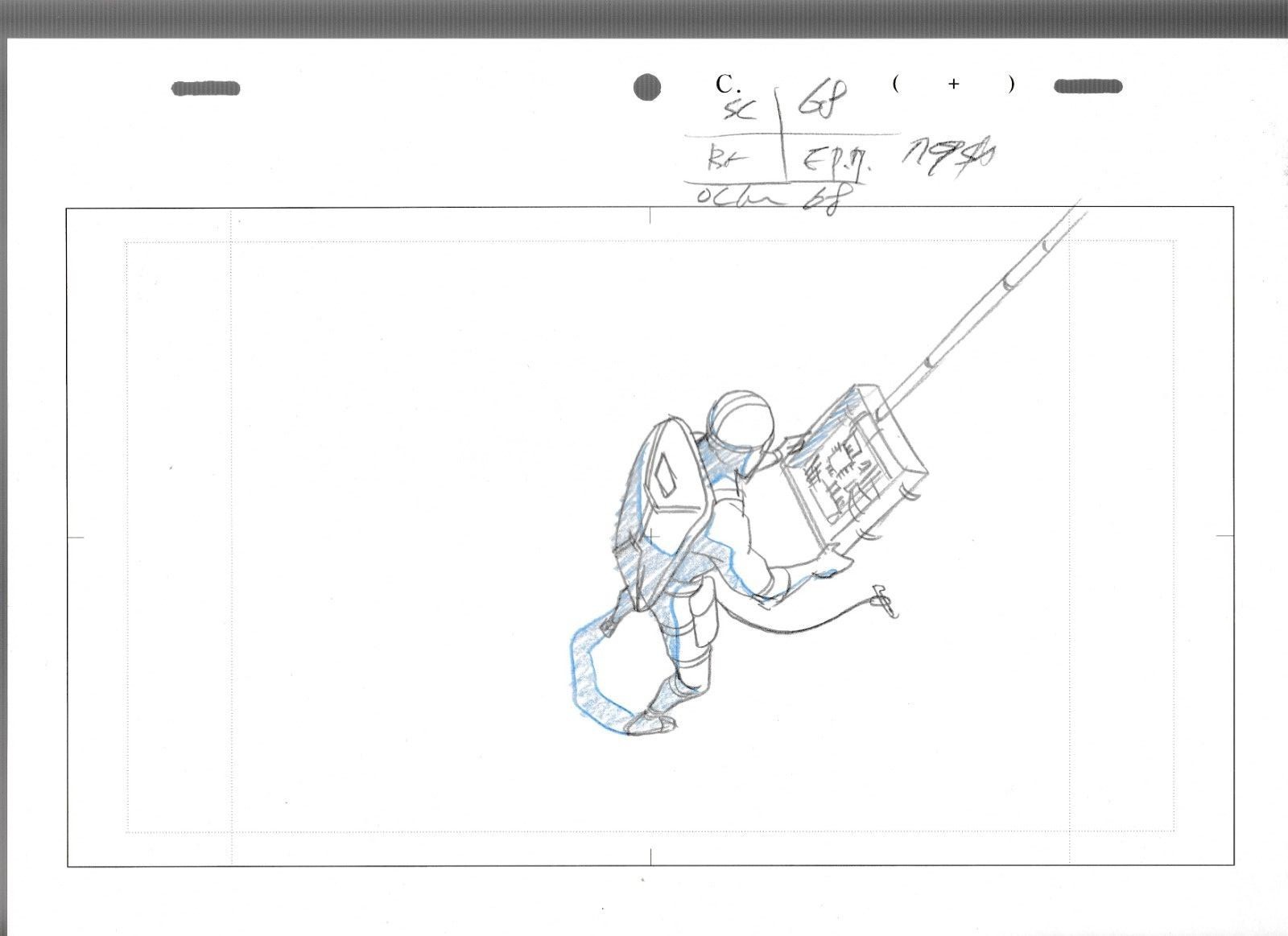 2009 GI JOE RESOLUTE Cartoon Animation Pencil Prod. Drawing QUICK KICK 68-7-14
