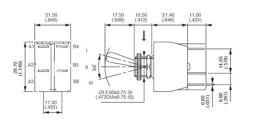 Marshall DPST Toggle Switch