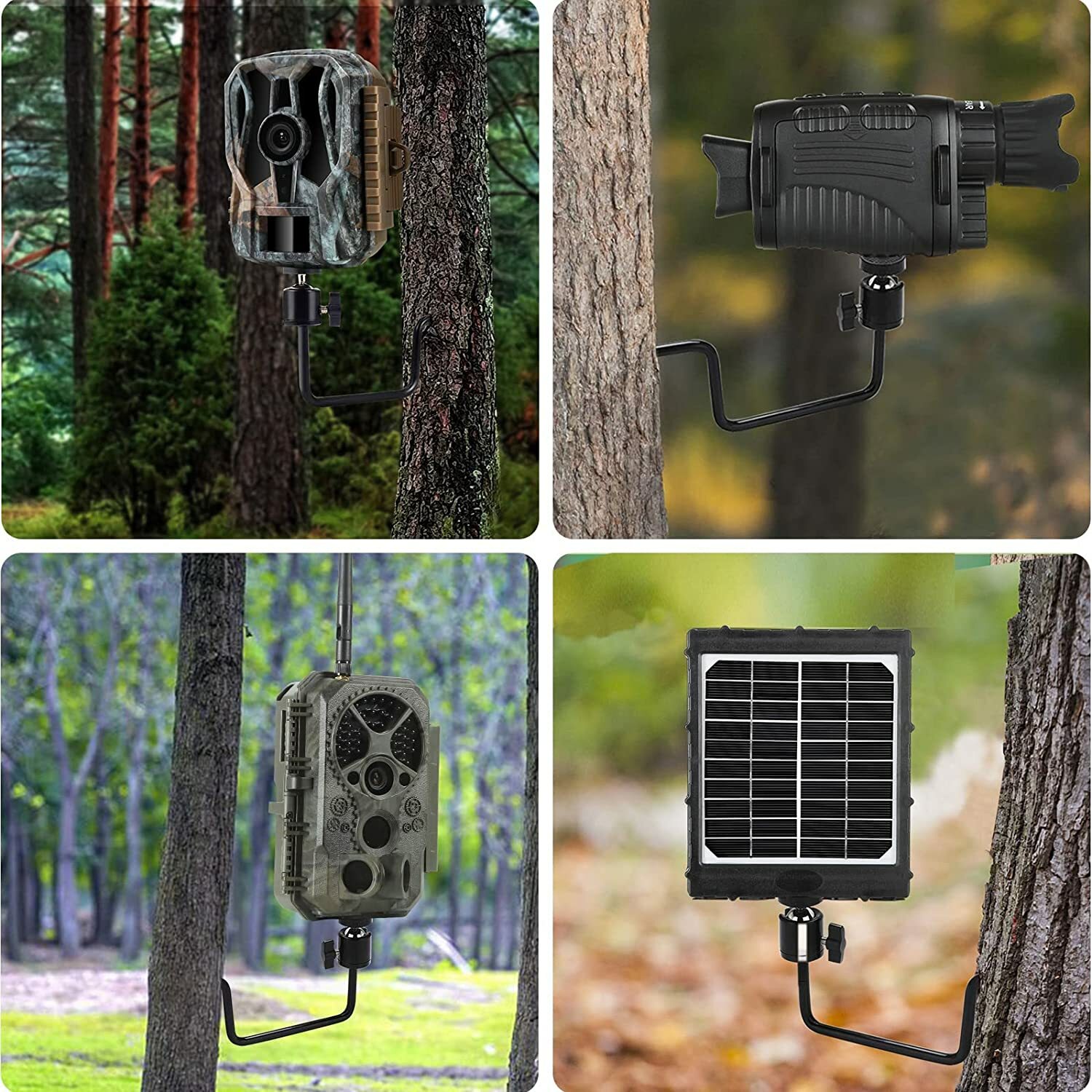 4 Pack Game & Trail Camera Tree Mount Holder Hunting Camera Mounting Bracket