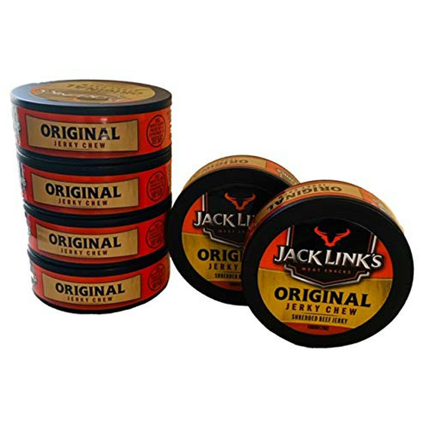 Jack Links Original Jerky Chew | Original Shredded Beef Jerky | .32 oz Cans |...