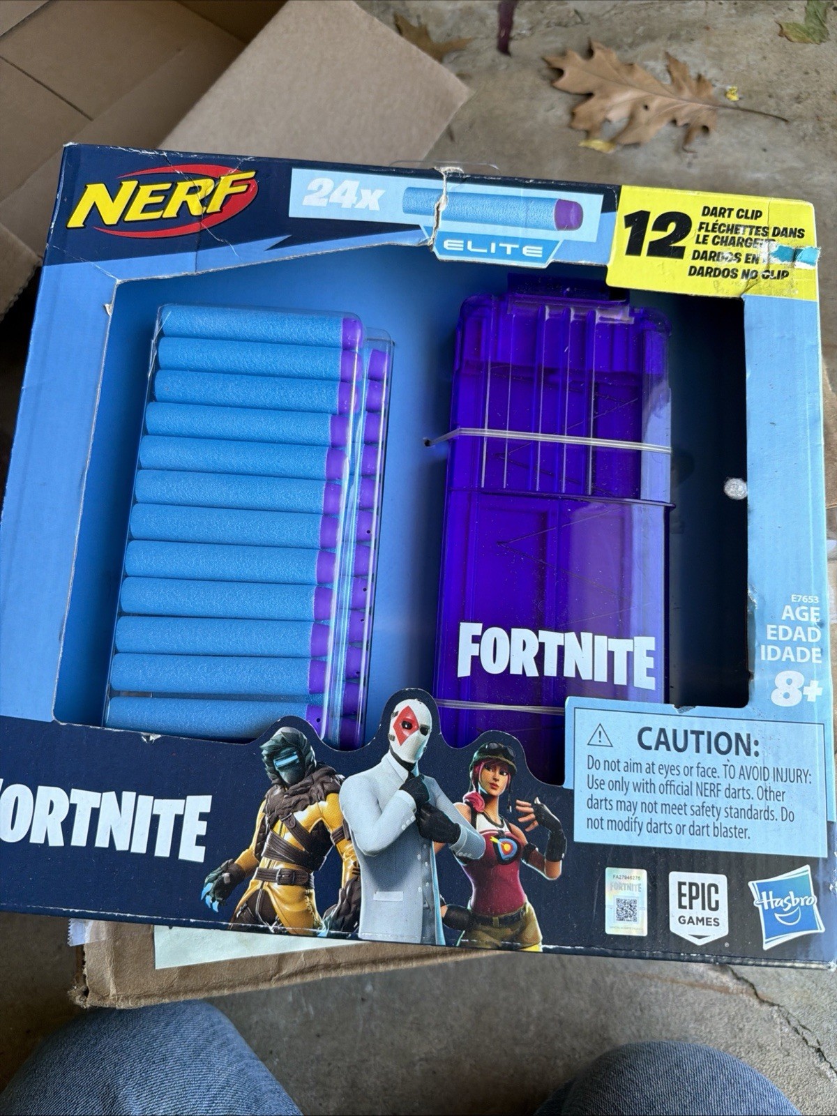 Hasbro Nerf Epic Games Fortnite Elite 12 Dart Clip & 24 Darts Age 8 Years & Up
