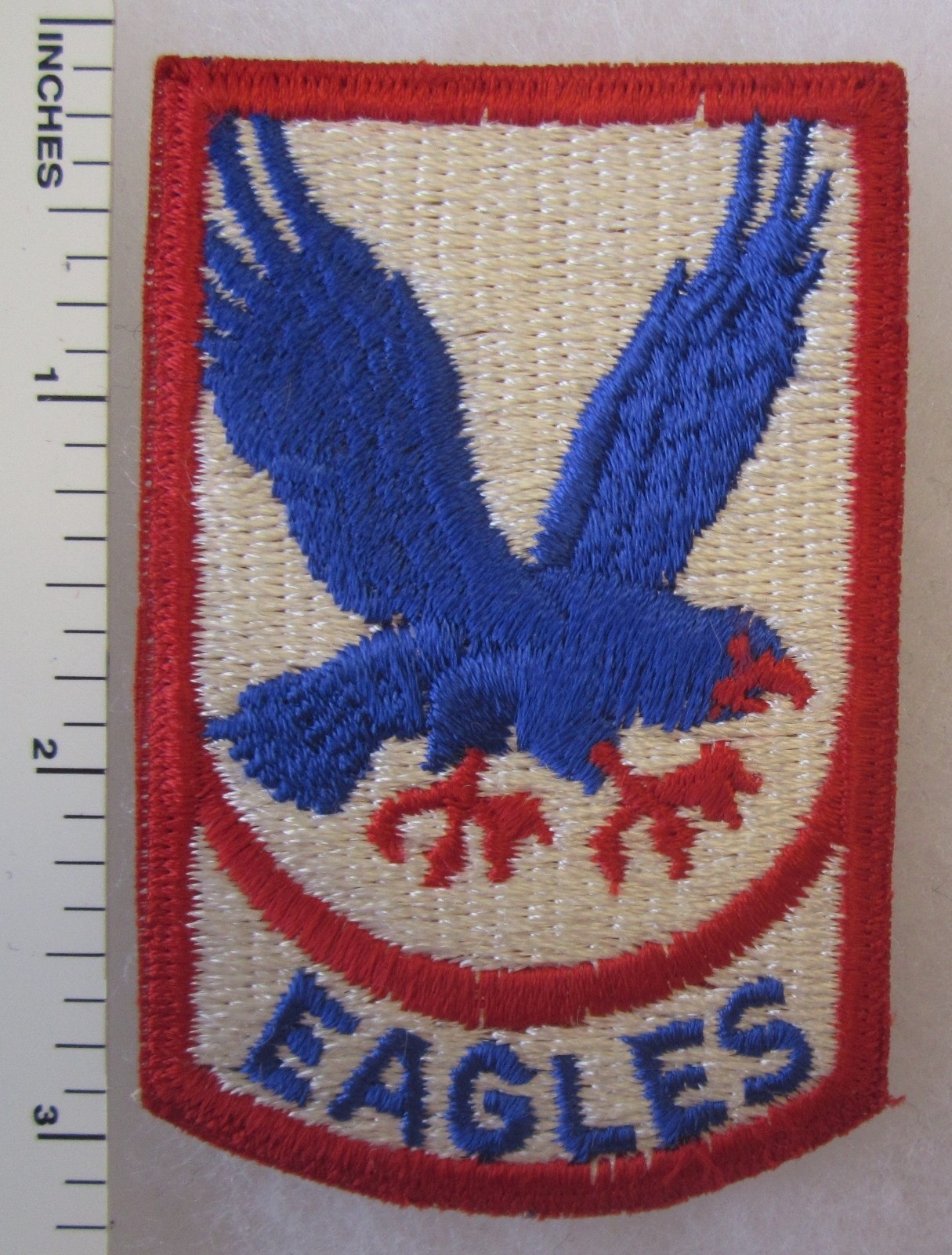 CHS HIGH SCHOOL EAGLES ROTC PATCH Vintage ORIGINAL Cut Edge