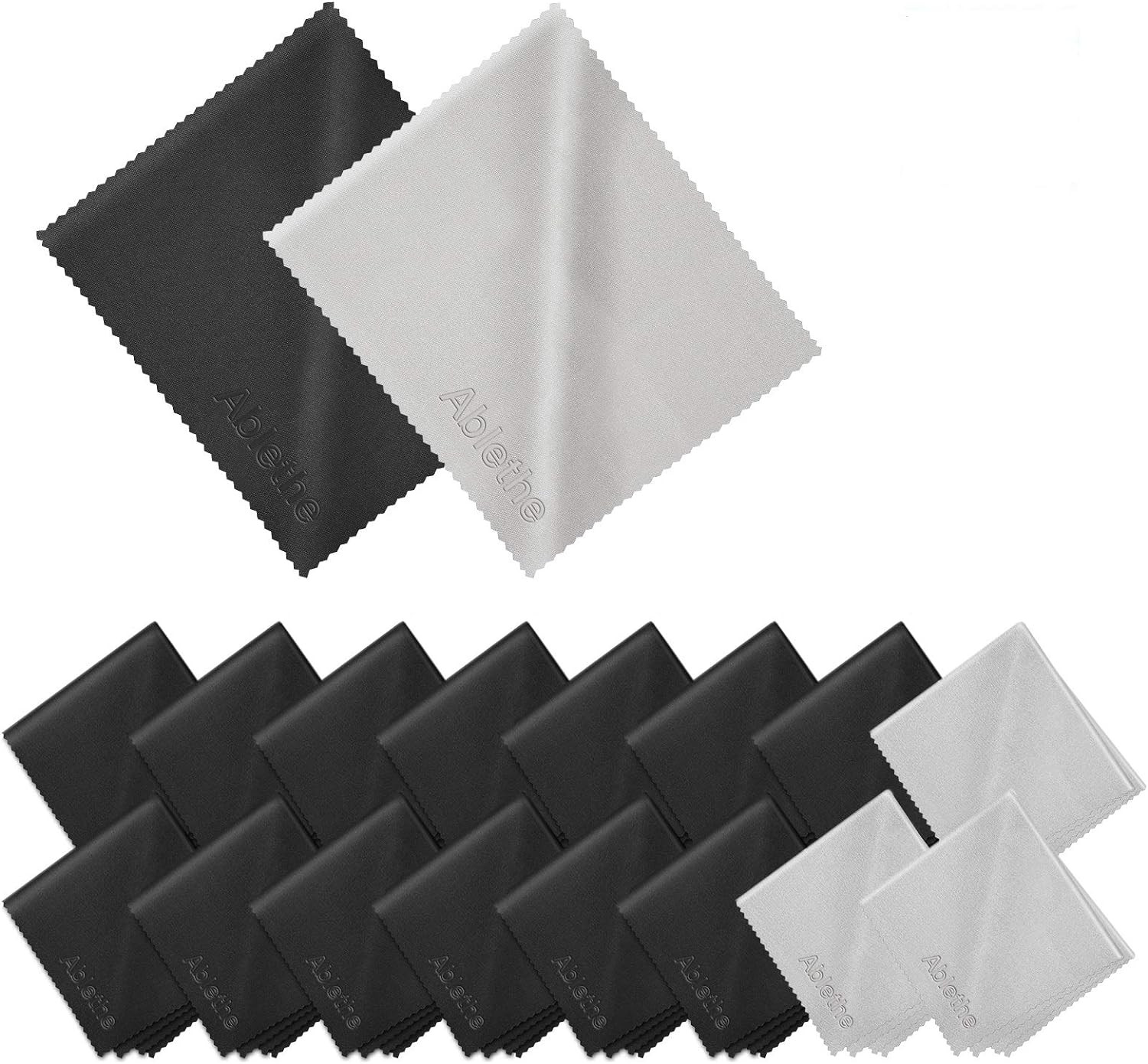 18 Pack Premium Microfiber Cleaning Cloths, Lintfree Fiber Cleaning Cloth for Cl