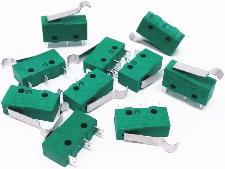 10pcs KW4-3Z-3 125V 5A Micro Limit Switch Hinge Lever Mill CNC